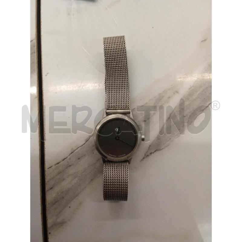 OROLOGIO DA POLSO CALVIN KLEIN ARGENTATO QUADRANTE GRIGIO | Mercatino dell'Usato San giorgio del sannio 1