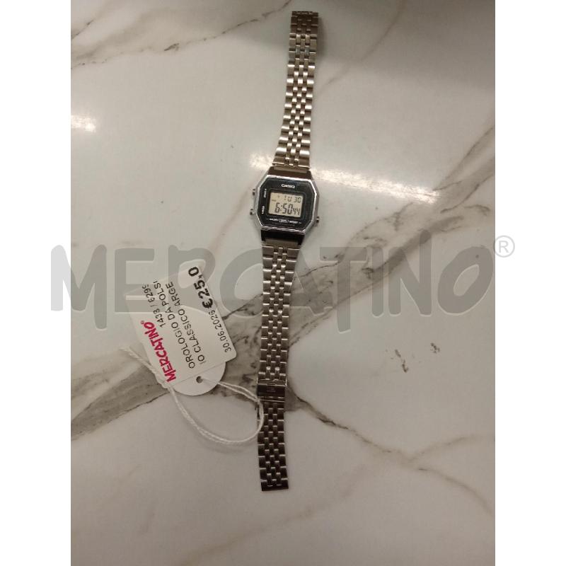 OROLOGIO DA POLSO CASIO CLASSICO ARGENTATO  | Mercatino dell'Usato San giorgio del sannio 1