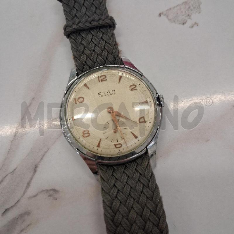OROLOGIO DA POLSO ETON QUADRANTE ARGENTATO CINTURINO GRIGIO TESSUTO DIFETTI | Mercatino dell'Usato San giorgio del sannio 2