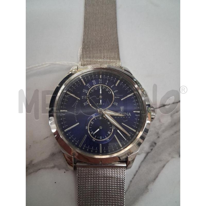 OROLOGIO DA POLSO FESTINA ACCIAIO QUAD BLU CINTURINO ACCIAIO STROLLI | Mercatino dell'Usato San giorgio del sannio 2