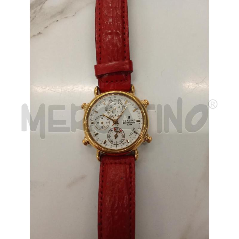 OROLOGIO DA POLSO QUAD BIANCO FESTINA CINTURINO GIALLO | Mercatino dell'Usato San giorgio del sannio 2