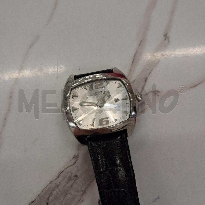 OROLOGIO DA POLSO QUAD BIANCO PUNTA CINTURINO NERO CHRONOTECH | Mercatino dell'Usato San giorgio del sannio 2