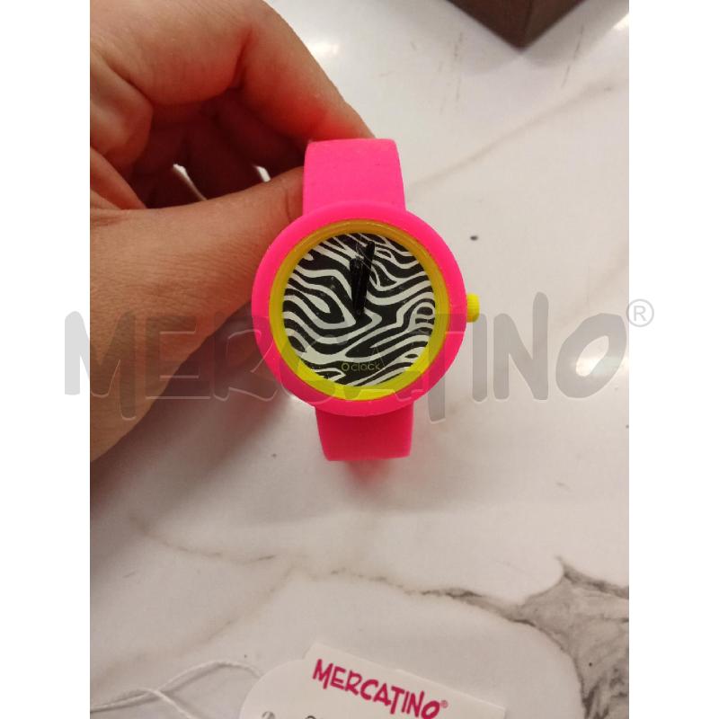 OROLOGIO DA POLSO ROSA QUADRANTE ZEBRATO O CLOCK  | Mercatino dell'Usato San giorgio del sannio 1