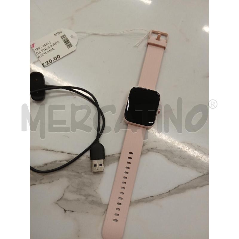OROLOGIO DA POLSO ROSA SMARTWATCH AMAZFIT | Mercatino dell'Usato San giorgio del sannio 2