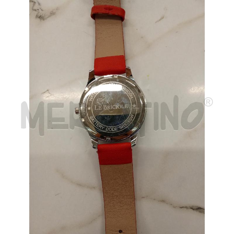 OROLOGIO DA POLSO ROSSO QUADRANTE ROSSO LE BRICIOLE  | Mercatino dell'Usato San giorgio del sannio 2