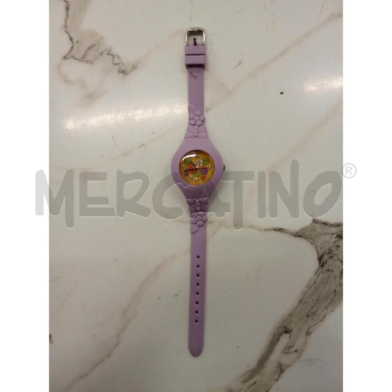 OROLOGIO DA POLSO THUN LILLA QUADRANTE FIORI GIALLO  | Mercatino dell'Usato San giorgio del sannio 1