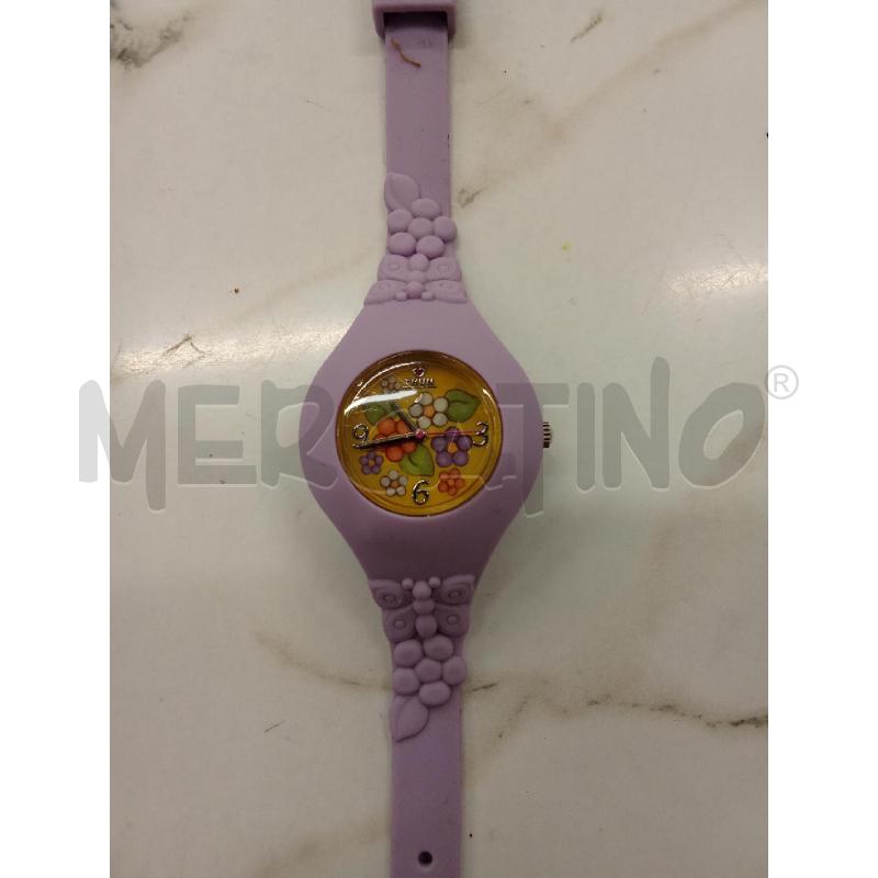 OROLOGIO DA POLSO THUN LILLA QUADRANTE FIORI GIALLO  | Mercatino dell'Usato San giorgio del sannio 2