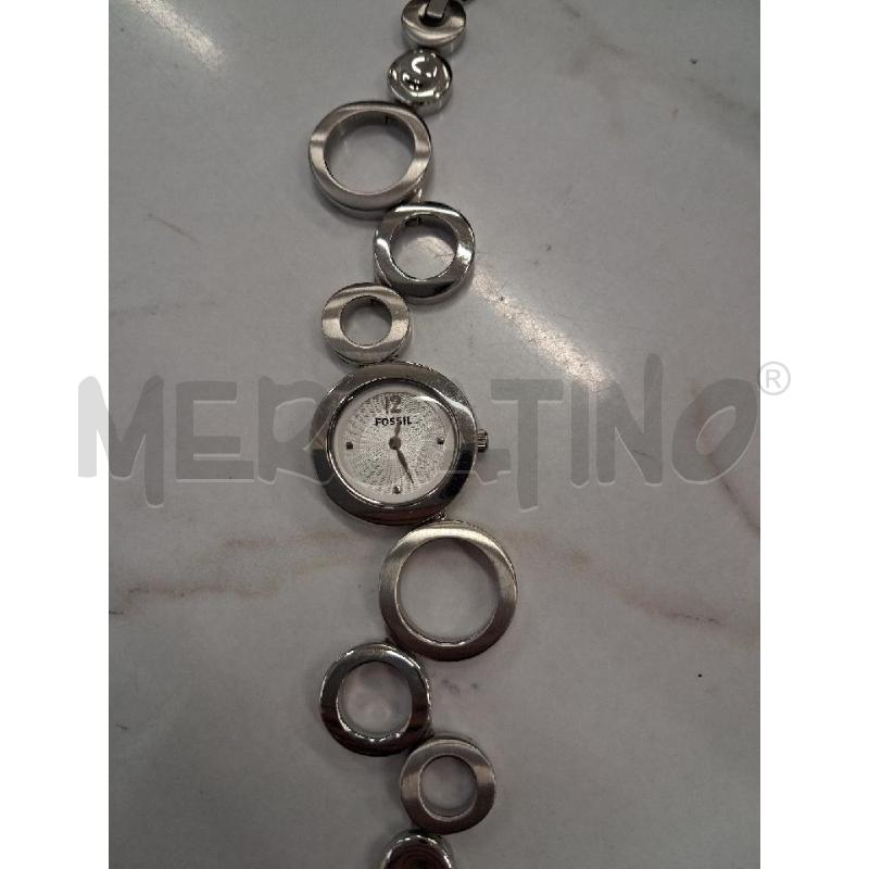 OROLOGIO FOSSIL ARGENTATO QUAD BIANCO CINTURINO CERCHI | Mercatino dell'Usato San giorgio del sannio 2