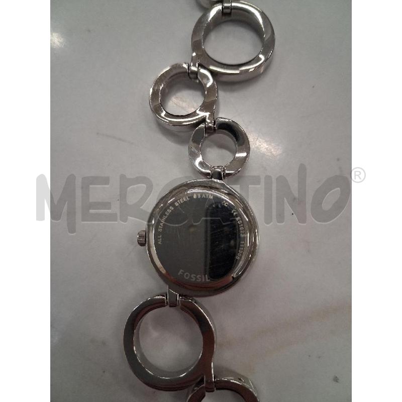 OROLOGIO FOSSIL ARGENTATO QUAD BIANCO CINTURINO CERCHI | Mercatino dell'Usato San giorgio del sannio 3