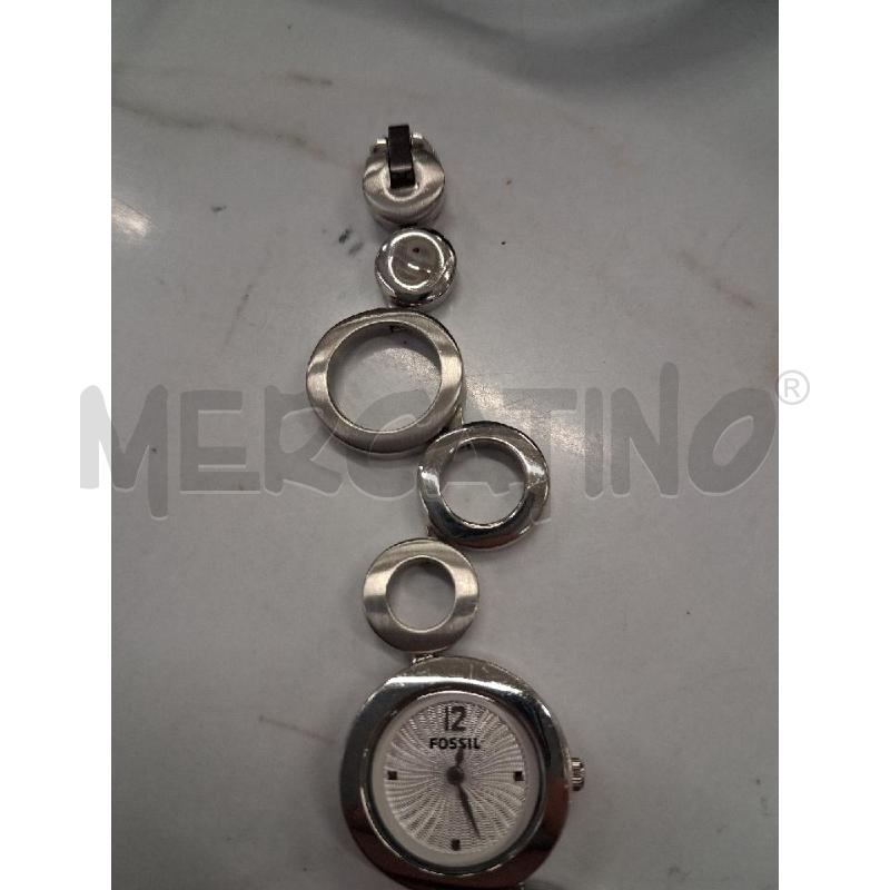 OROLOGIO FOSSIL ARGENTATO QUAD BIANCO CINTURINO CERCHI | Mercatino dell'Usato San giorgio del sannio 4