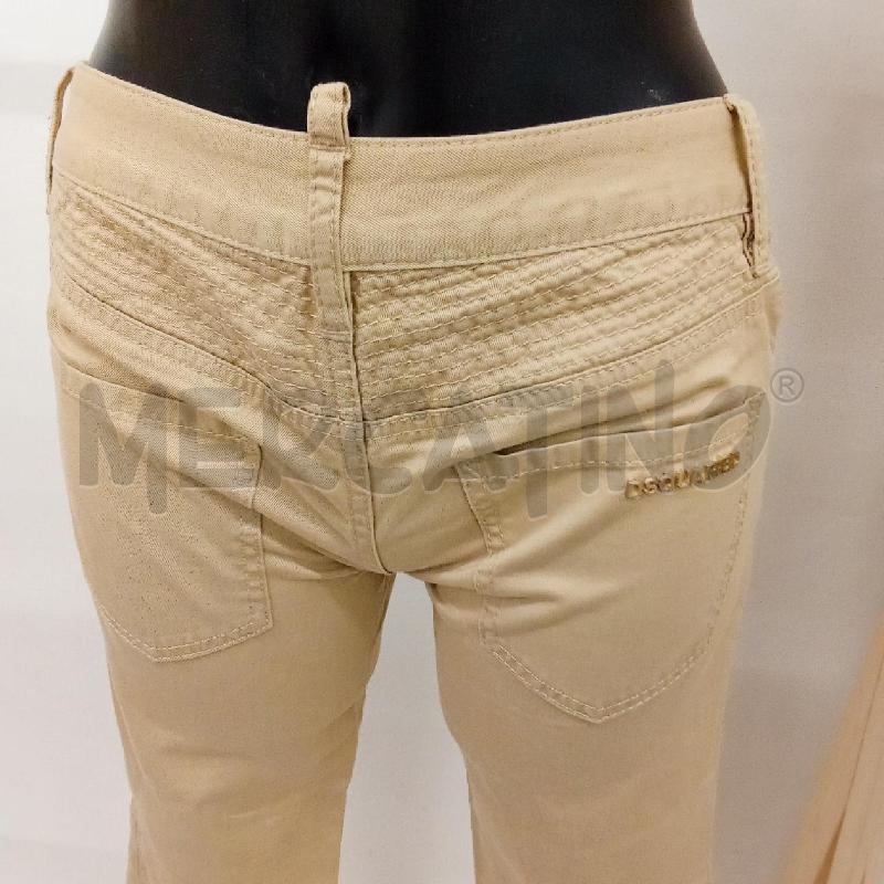 PANTALONE DONNA BEIGE DSQUARED BOTTONI MARRONI | Mercatino dell'Usato San giorgio del sannio 4