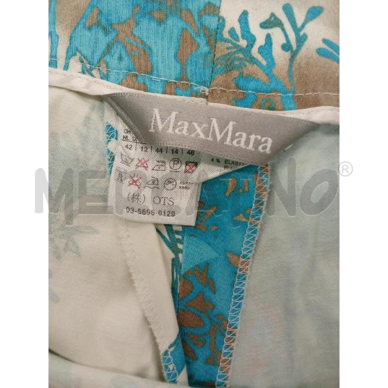 PANTALONE DONNA BIANCO FLOREALE CELESTE BEIGE  | Mercatino dell'Usato San giorgio del sannio 4