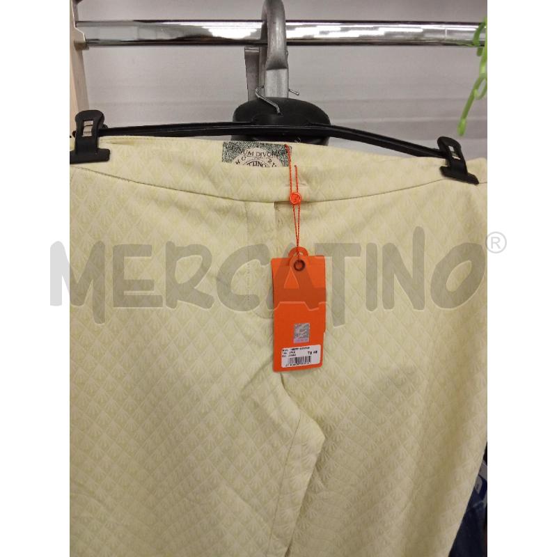 PANTALONE DONNA GATTINONI GIALLO AMPIO  | Mercatino dell'Usato San giorgio del sannio 2