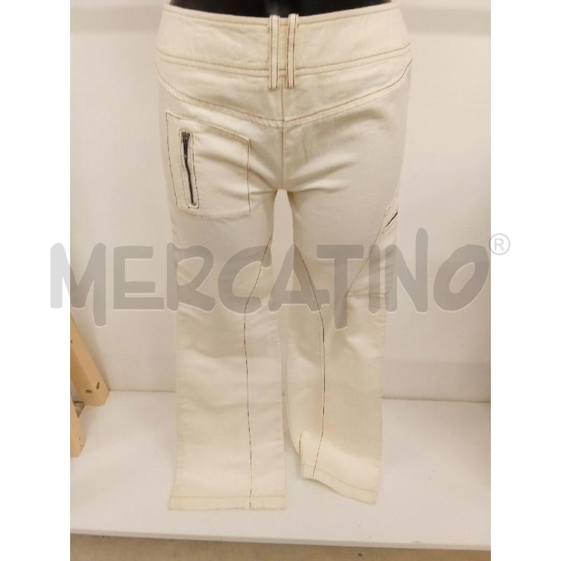 PANTALONE DONNA MAX E CO BEIGE DET.ROSSO  | Mercatino dell'Usato San giorgio del sannio 3