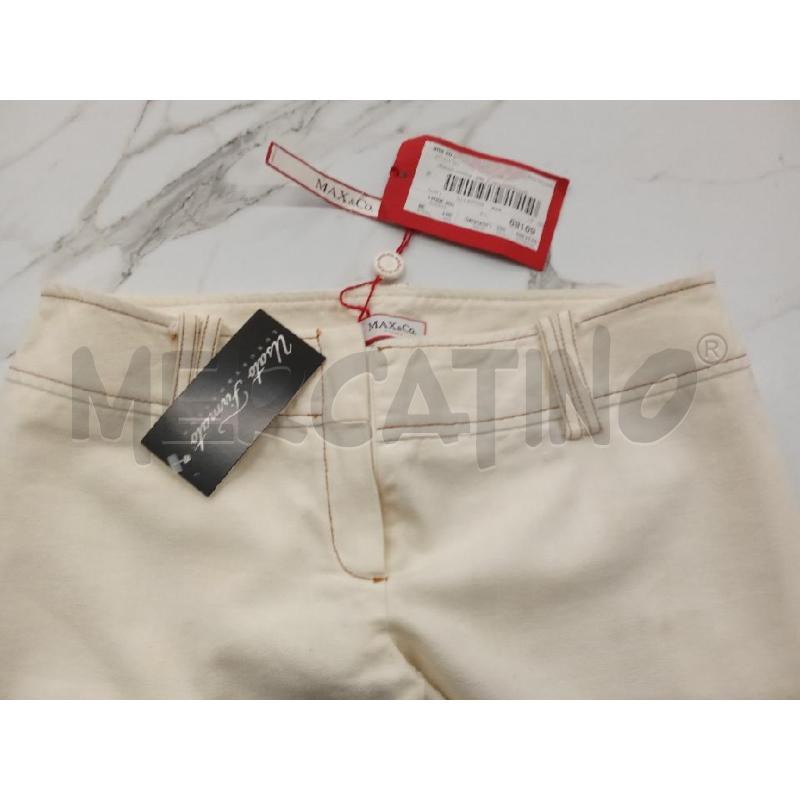 PANTALONE DONNA MAX E CO BEIGE DET.ROSSO  | Mercatino dell'Usato San giorgio del sannio 5