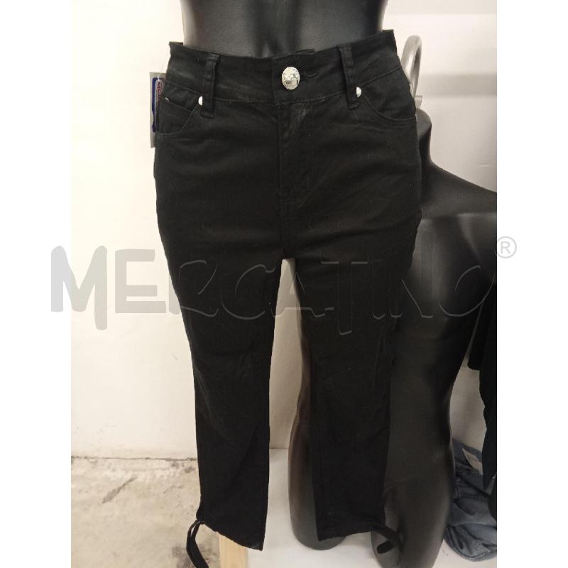 PANTALONE DONNA NERO CAMOMILLA SLIM CON LACCI CAVIGLIA | Mercatino dell'Usato San giorgio del sannio 1