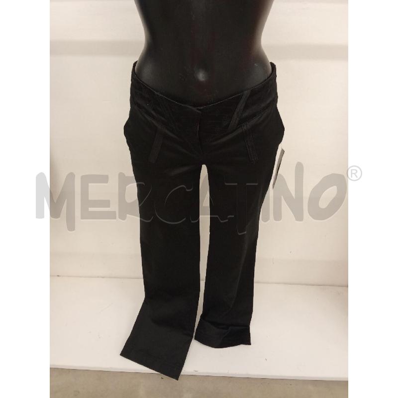 PANTALONE DONNA NERO CON LOGHI FASCIA RASO VITA BASSA  | Mercatino dell'Usato San giorgio del sannio 1