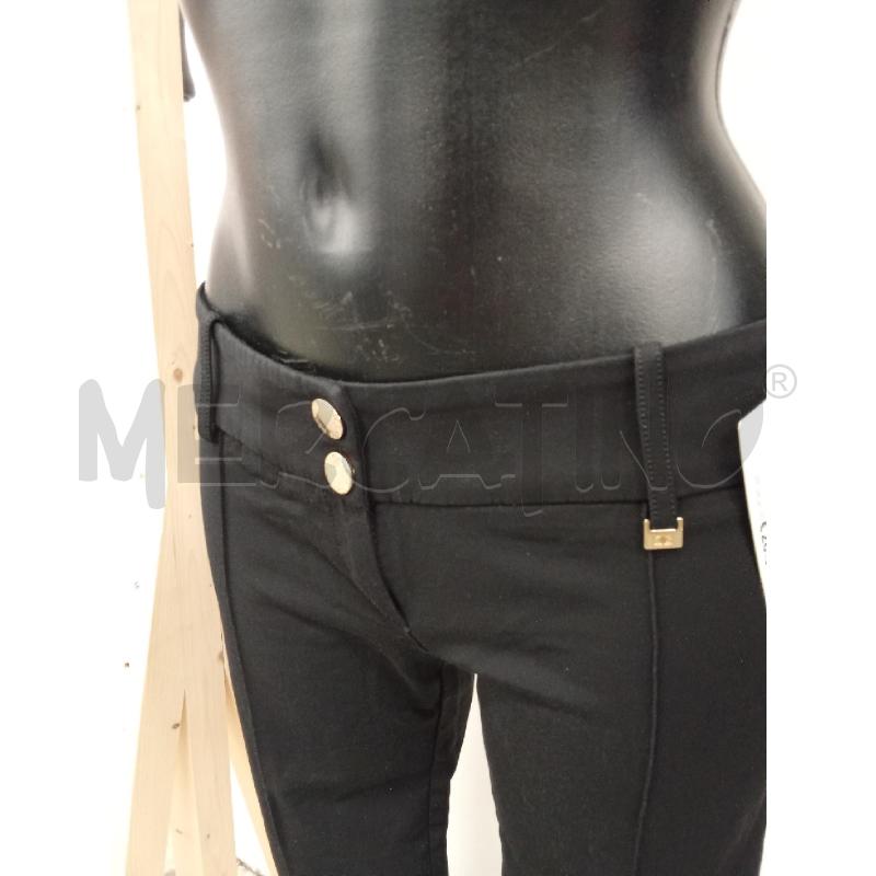 PANTALONE DONNA NERO IN DORATI ELISABETTA FRANCHI  | Mercatino dell'Usato San giorgio del sannio 2