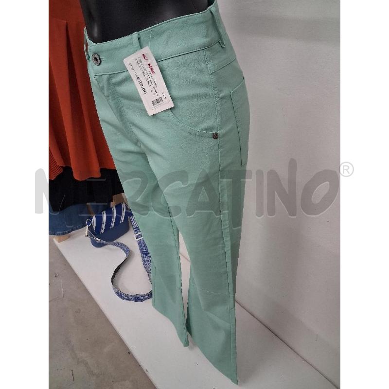 PANTALONE DONNA TURCHESE ECOPELLE PLEASE  | Mercatino dell'Usato San giorgio del sannio 2