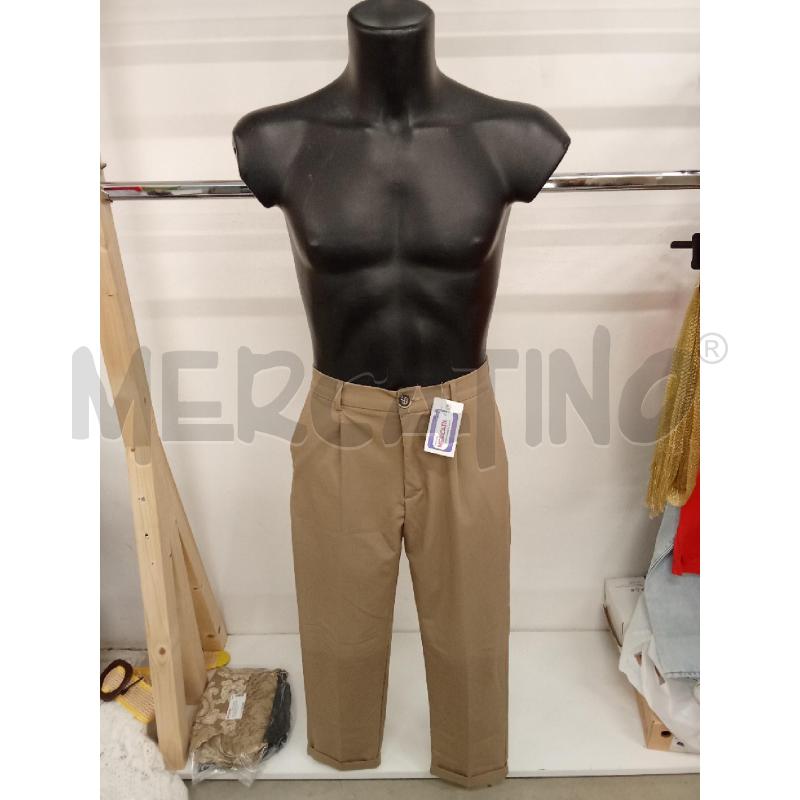 PANTALONE UOMO BEIGE MOLLA IN VITA SOLDIER  | Mercatino dell'Usato San giorgio del sannio 1