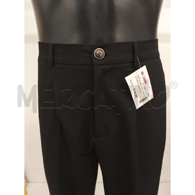 PANTALONE UOMO NERO BOTTONE MARRONE VITA ALTA MOLLA SOLDIER  | Mercatino dell'Usato San giorgio del sannio 2