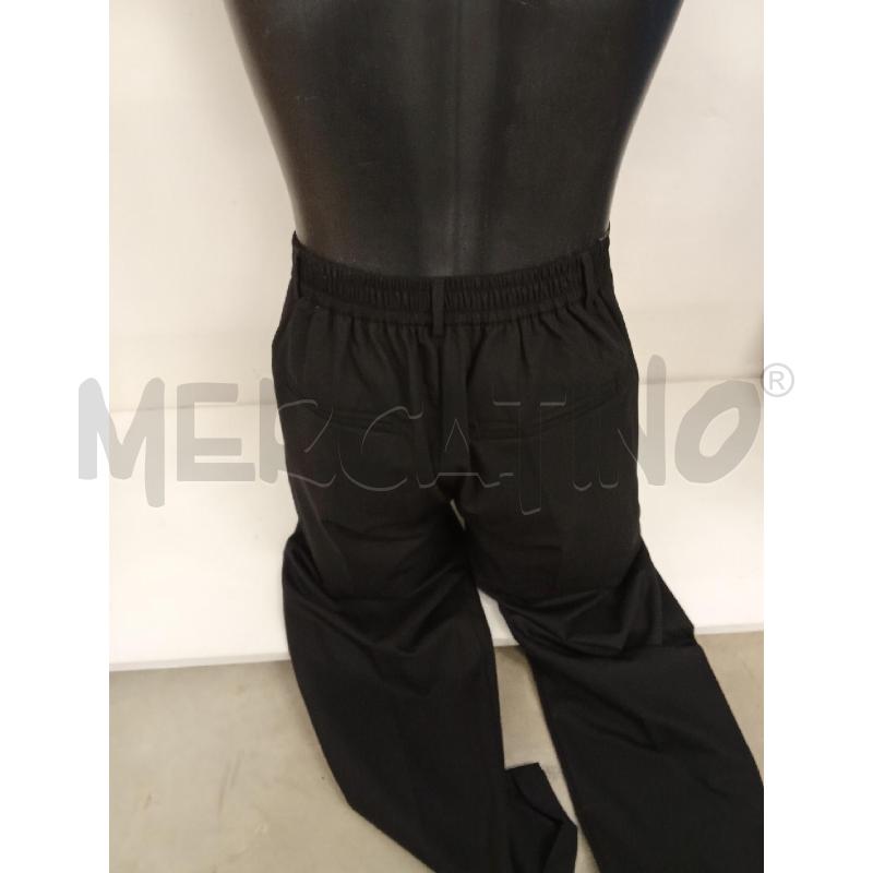 PANTALONE UOMO NERO BOTTONE MARRONE VITA ALTA MOLLA SOLDIER  | Mercatino dell'Usato San giorgio del sannio 3
