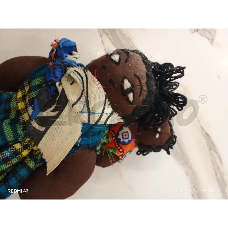 PELUCHE BAMBOLINA AFRICAN DOLL MAMMA+BIMBA PEZZA | Mercatino dell'Usato San giorgio del sannio 3