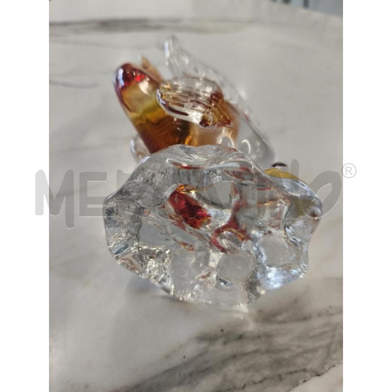 PESCIOLINO VETRO MURANO SFUMATURE ARANCIO  | Mercatino dell'Usato San giorgio del sannio 4