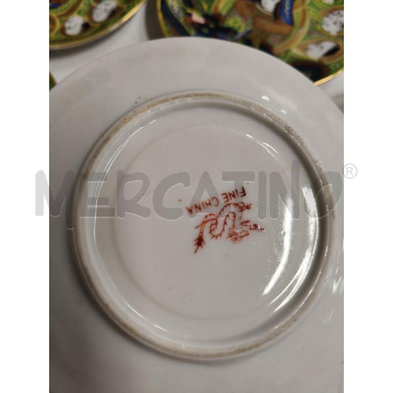 PIATTINI PZ. 6 PORCELLANA FINE CHINA DRAGO KANNON  | Mercatino dell'Usato San giorgio del sannio 3