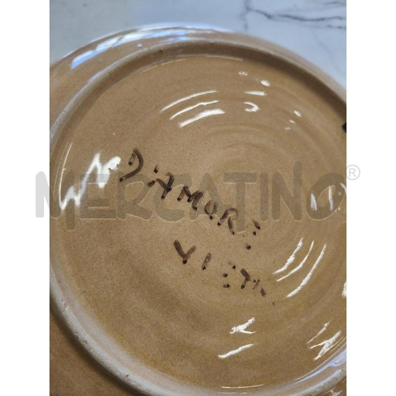 PIATTO APPENDINO FIORI DEC A MANO 22CM  | Mercatino dell'Usato San giorgio del sannio 2