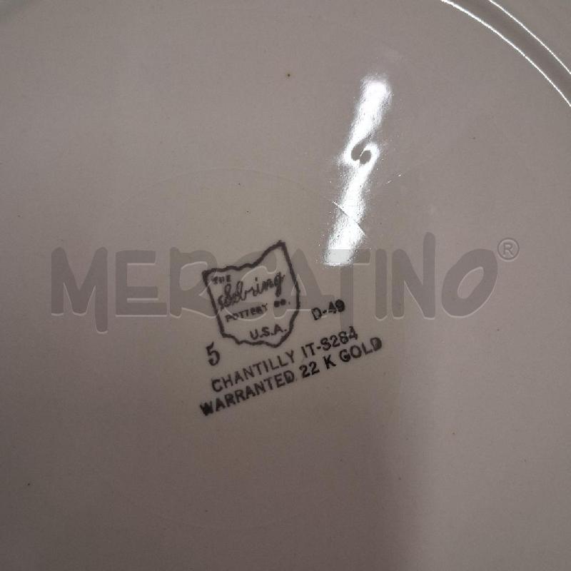 PIATTO BORDO DORATO NOBILI IN DANZA  | Mercatino dell'Usato San giorgio del sannio 5