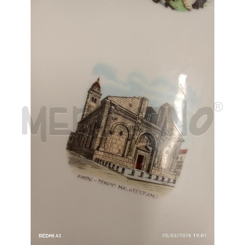 PIATTO DOLCE + PIATTINI FIRENZE BORDO DORATO  | Mercatino dell'Usato San giorgio del sannio 2