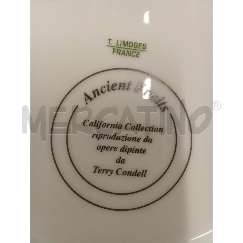 PIATTO PORCELLANA DISEGNO FRUTTA LIMOGES | Mercatino dell'Usato San giorgio del sannio 5