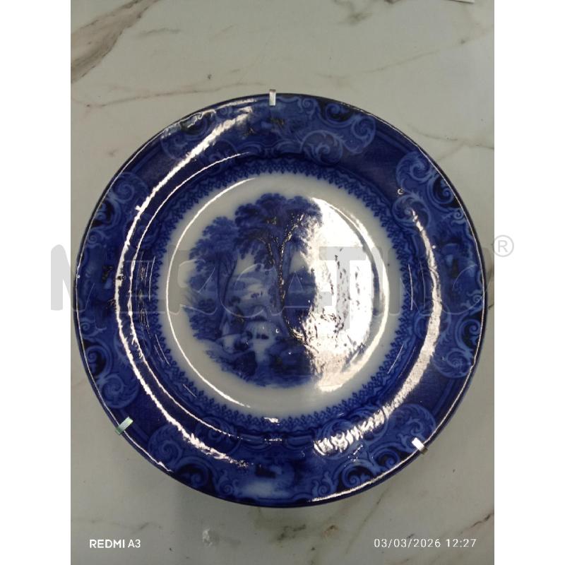 PIATTO PORCELLANA LORRIANE FLOW BLU S E CO  | Mercatino dell'Usato San giorgio del sannio 1