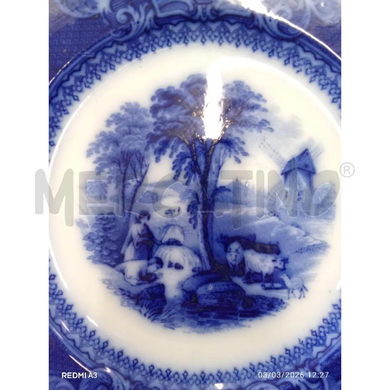 PIATTO PORCELLANA LORRIANE FLOW BLU S E CO  | Mercatino dell'Usato San giorgio del sannio 3