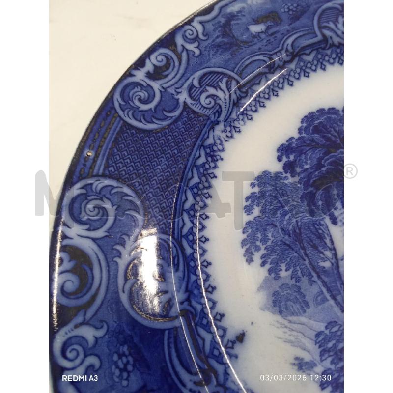 PIATTO PORCELLANA TRANSFER BLUE LORRAINE  | Mercatino dell'Usato San giorgio del sannio 4