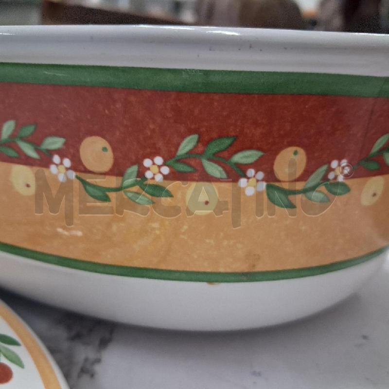 PIROFILA TERRACOTTA SMALTATA CON COEPRCHIO ARANCE  | Mercatino dell'Usato San giorgio del sannio 4