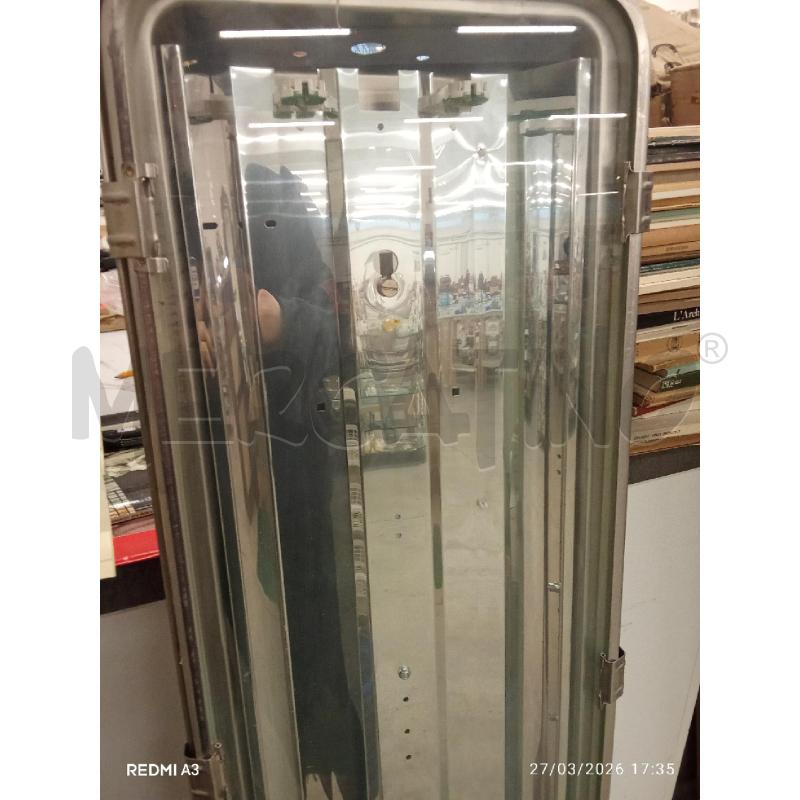 PLAFONIERA DIANO MADE IN ITALY ACCIAIO  | Mercatino dell'Usato San giorgio del sannio 3