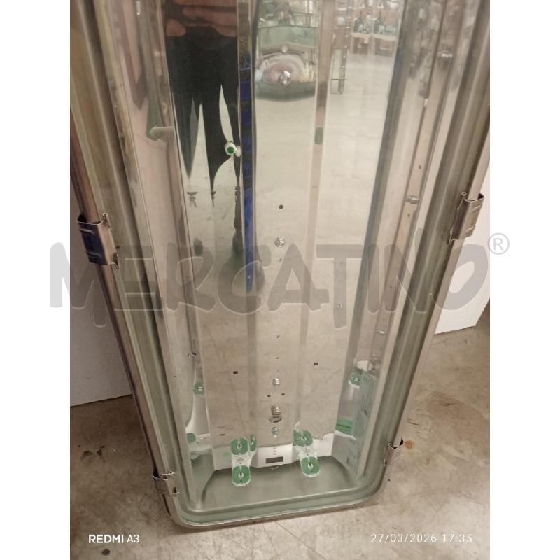 PLAFONIERA DIANO MADE IN ITALY ACCIAIO  | Mercatino dell'Usato San giorgio del sannio 4