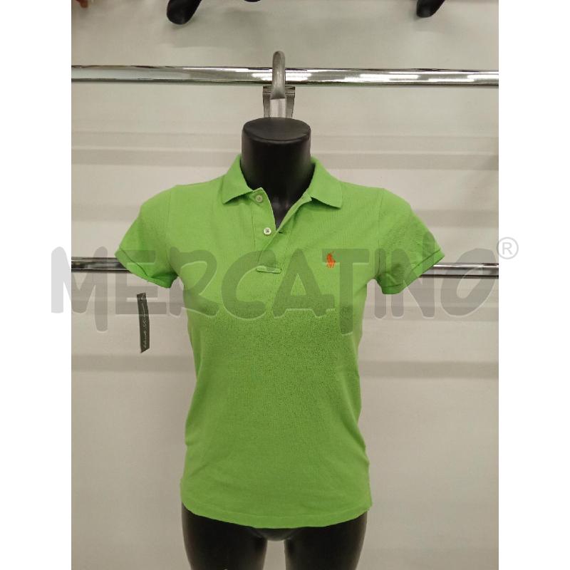 POLO DONNA VERDE RALPH LAUREN SKINNY | Mercatino dell'Usato San giorgio del sannio 1