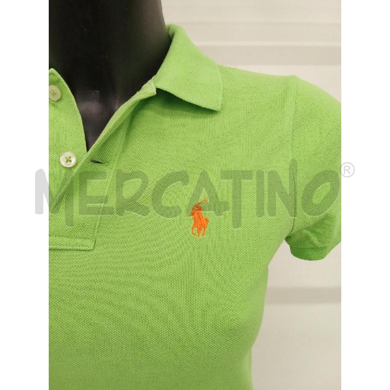 POLO DONNA VERDE RALPH LAUREN SKINNY | Mercatino dell'Usato San giorgio del sannio 2