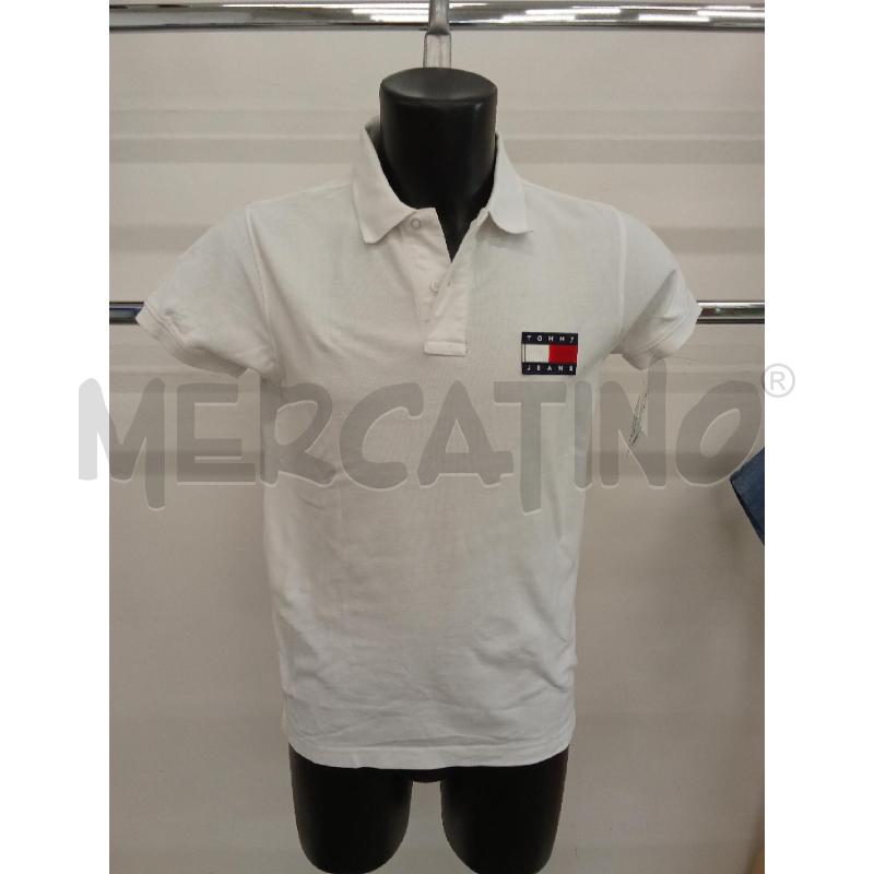 POLO UOMO BIANCA CLASSICA TOMMY  | Mercatino dell'Usato San giorgio del sannio 1