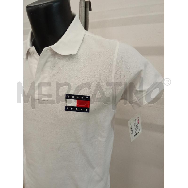 POLO UOMO BIANCA CLASSICA TOMMY  | Mercatino dell'Usato San giorgio del sannio 2