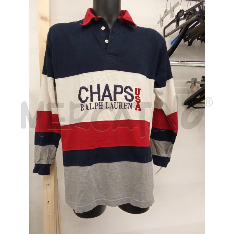 POLO UOMO BLU CHAMP COLLETTO ROSSO RALPH LAUREN  | Mercatino dell'Usato San giorgio del sannio 2