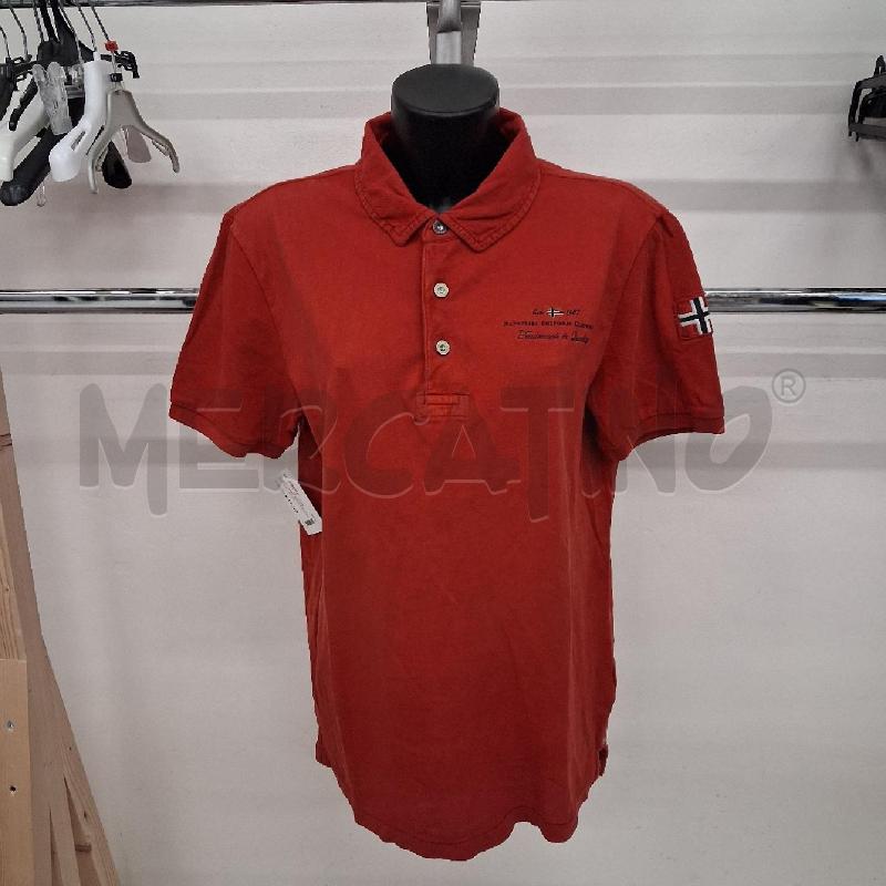 POLO UOMO ROSSA NAPAPIJRI COLLETTO  | Mercatino dell'Usato San giorgio del sannio 1