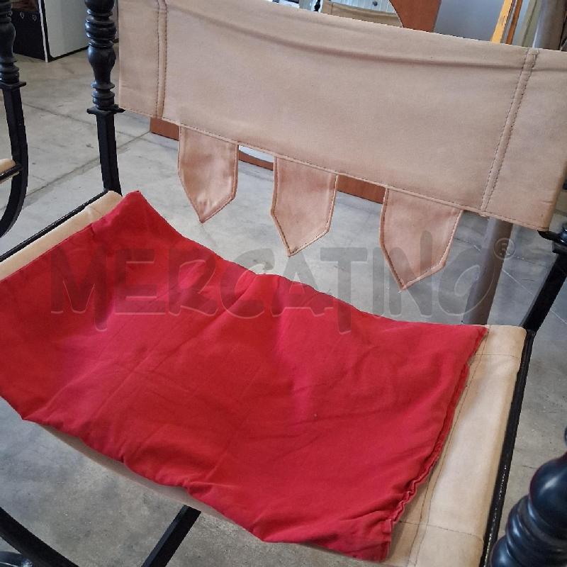 POLTRONA A GONDOLA LEGNO STILE FEUDALE  | Mercatino dell'Usato San giorgio del sannio 4