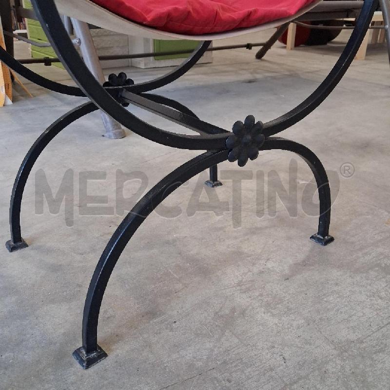POLTRONA A GONDOLA LEGNO STILE FEUDALE  | Mercatino dell'Usato San giorgio del sannio 5