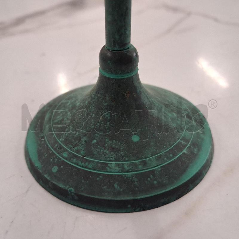 PORTA CANDELA VINTAGE FERRO AZZURRO | Mercatino dell'Usato San giorgio del sannio 4