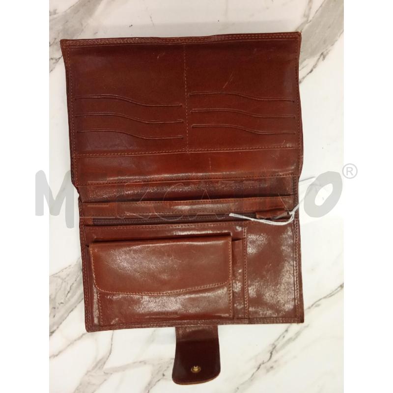 PORTA FOGLIO MARRONE PELLE | Mercatino dell'Usato San giorgio del sannio 2