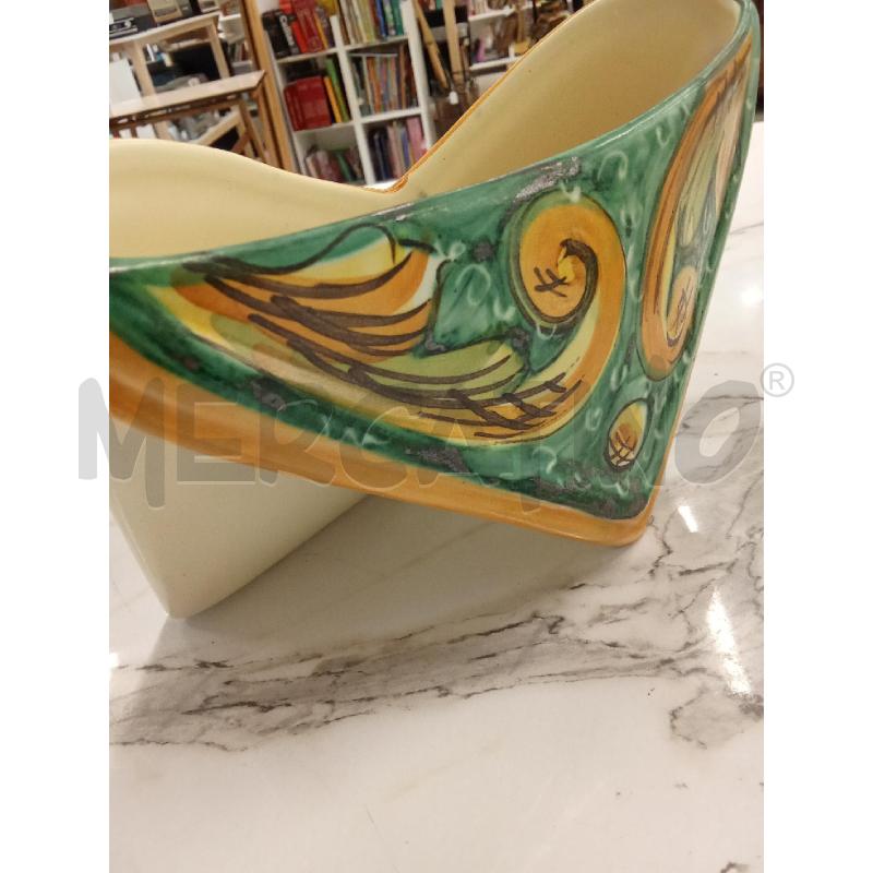 PORTA LETTERE CERAMCIA DEC A MANO GIALLO VERDE | Mercatino dell'Usato San giorgio del sannio 2